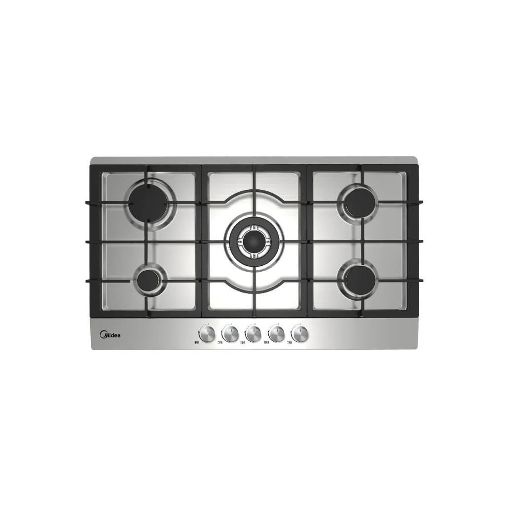 Midea 90cm 5-Burner Gas Built-in Hob, Stainless Steel – 90G50ME005-SFT
