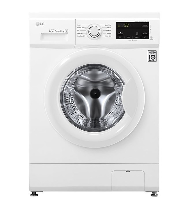 LG 1200rpm Front-Load Washing Machine, White – WJ3H20WQG