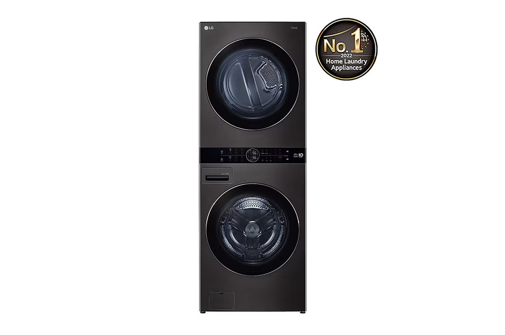 LG 21kg Wash / 16kg Dry Laundry Tower, Black – WT2116BRK