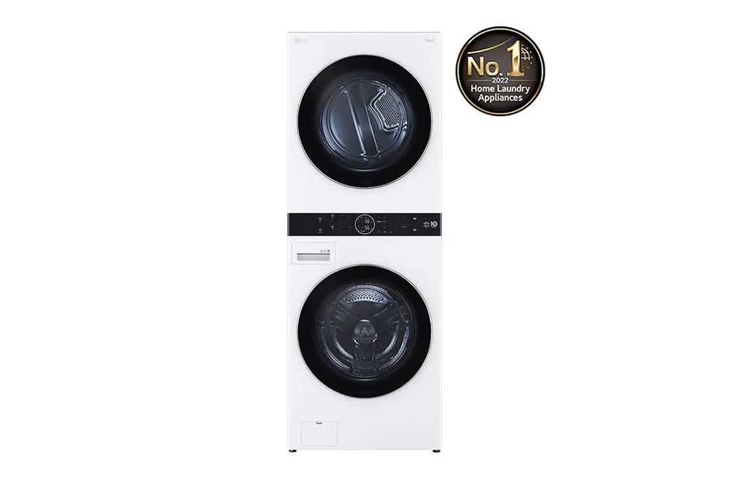 LG 21kg Wash / 16kg Dry Laundry Tower, White – WT2116WRK