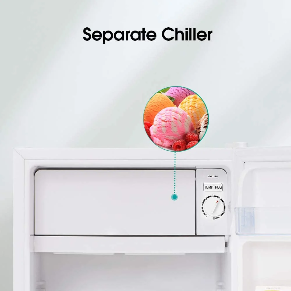 Hisense 93L 4.5CFT Defrost Refrigerator, Silver – RR122D4ASU