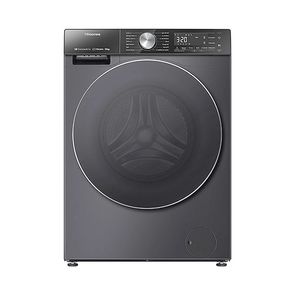 Hisense 12kg 1400rpm Inverter Front-Load Washing Machine, Titanium – WF3S1243BT