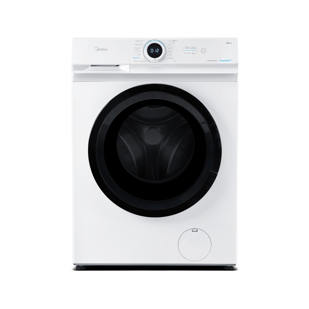 Midea 8kg Inverter Front-Load Washing Machine – MF100W80B/W