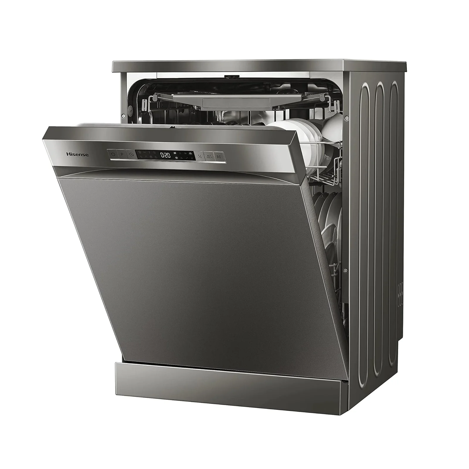 Hisense 15-Place-Setting Dishwasher, Titanium – HS623E90G