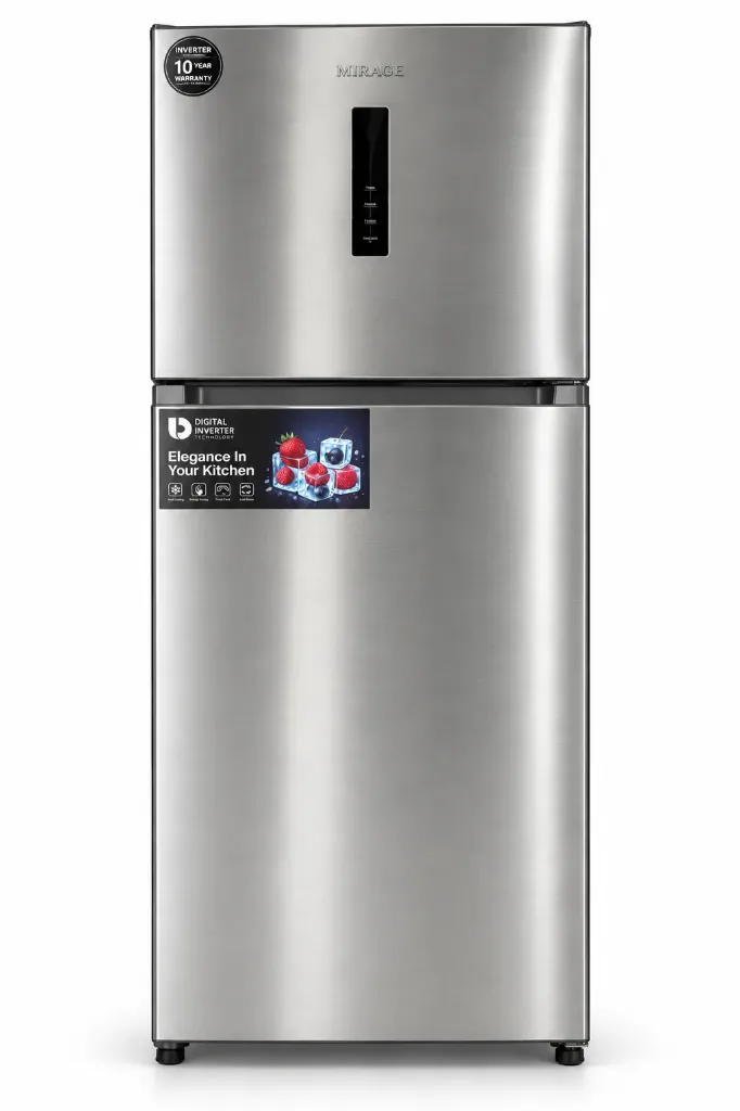Mirage Top-Mount No Frost Inverter Refrigerator, Inox – MR-FRN540INV