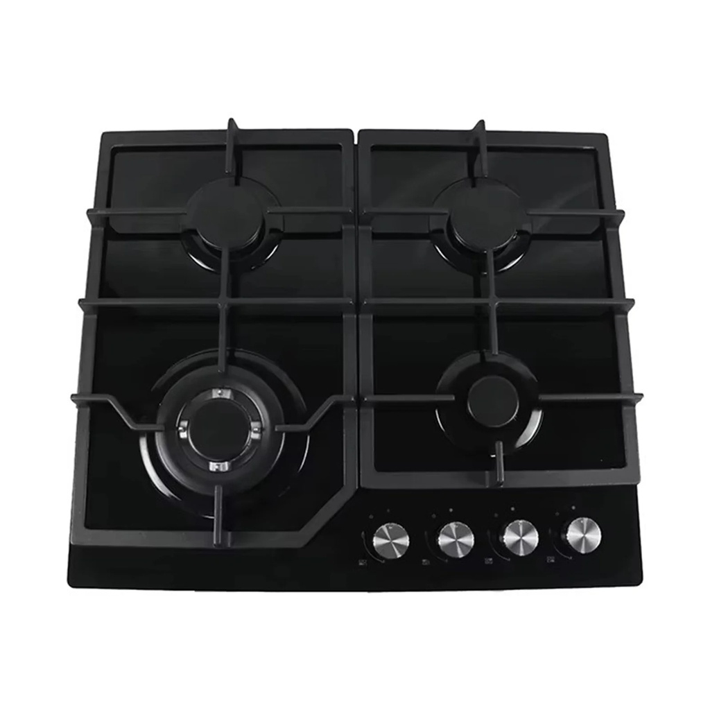 Superchef 60cm 4-Burner Gas Hob, Black – DH-60 4G GLASS