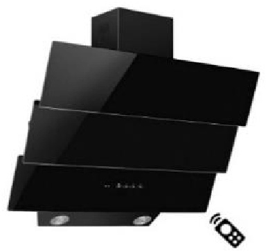 Superchef 650m³/h Cooker Hood, Black – MOD 3003 W 60
