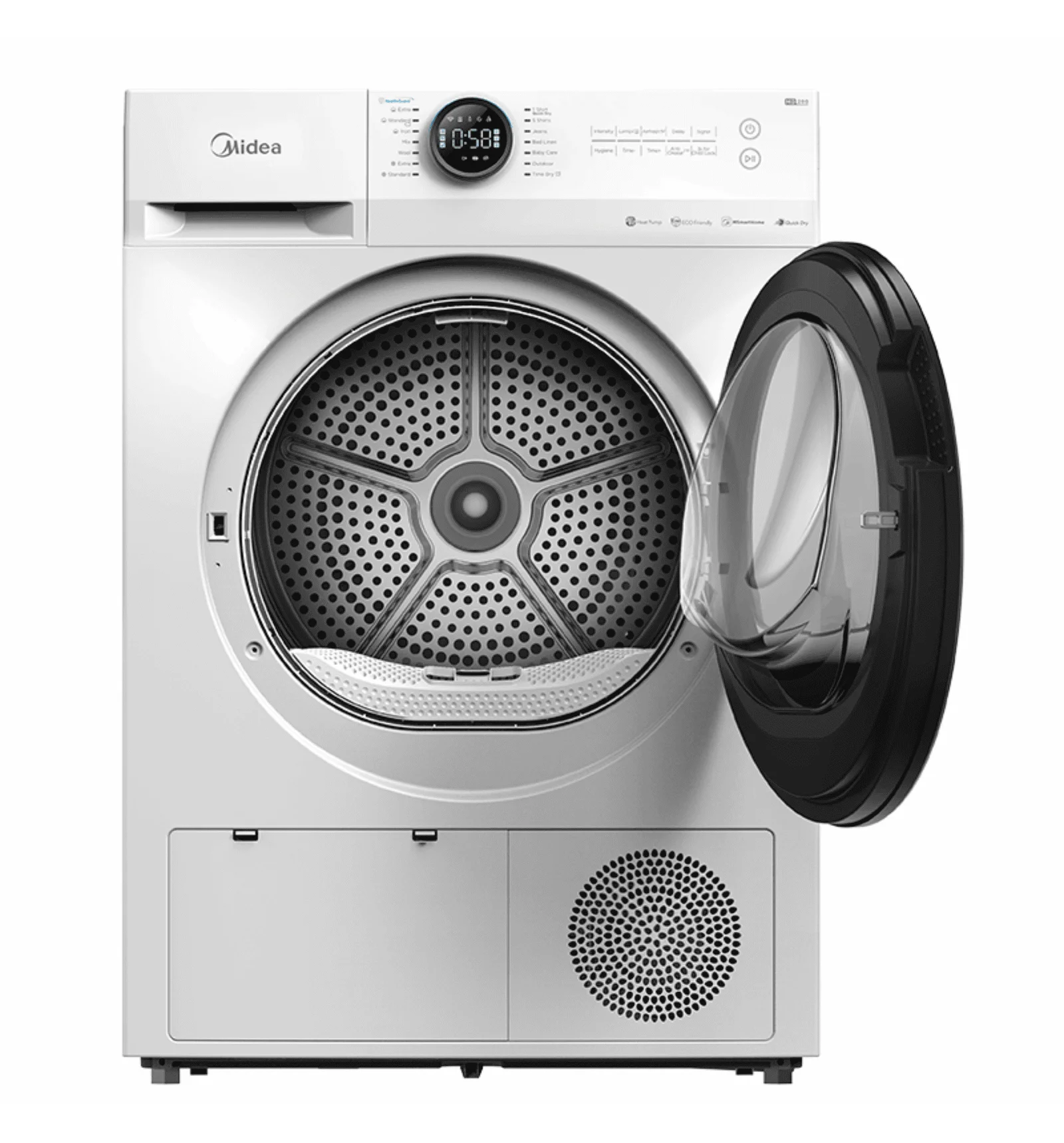 Midea 11kg Heat Pump Tumble Dryer, White – MD200H110WB/W-LB