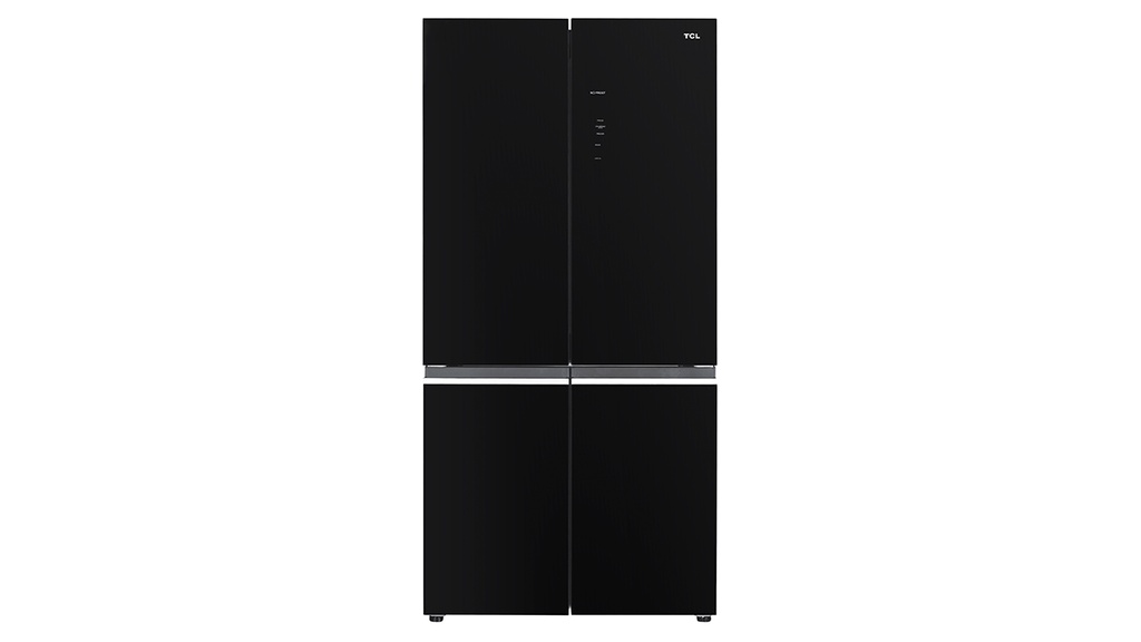 TCL Four-Door No Frost Refrigerator, Black Glass – C780CDBG
