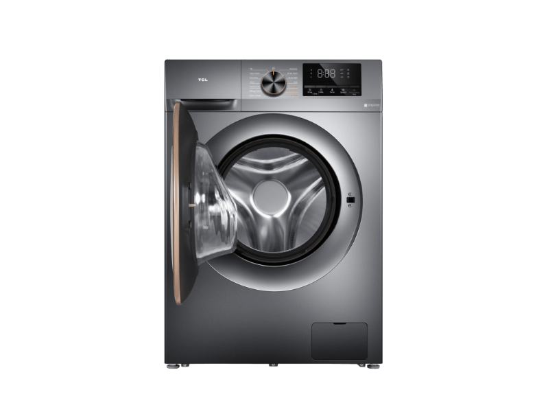 TCL 10kg 1200rpm Inverter Front-Load Washing Machine, Dark Silver – P2110FLG