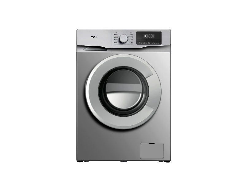 TCL 7kg 1200rpm Inverter Front-Load Washing Machine, White – P607FLW