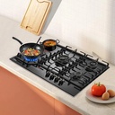 KB Elements 4-Burner Gas Hob & Cooktop, Black – ELK131GH5