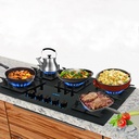 KB Elements 5-Burner Gas Hob & Cooktop, Black – ELK132GH5