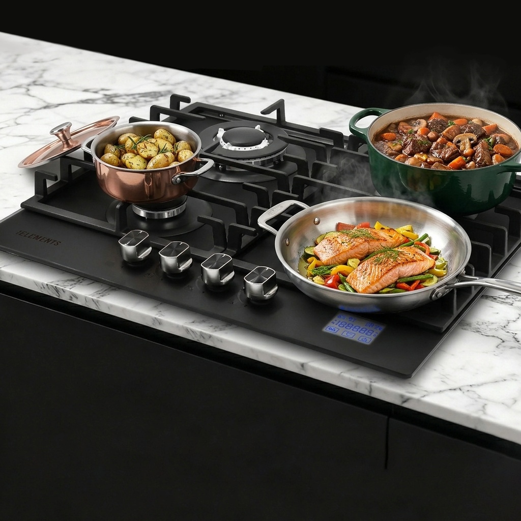 KB Elements 4-Burner Gas Hob & Cooktop – ELK60GH1