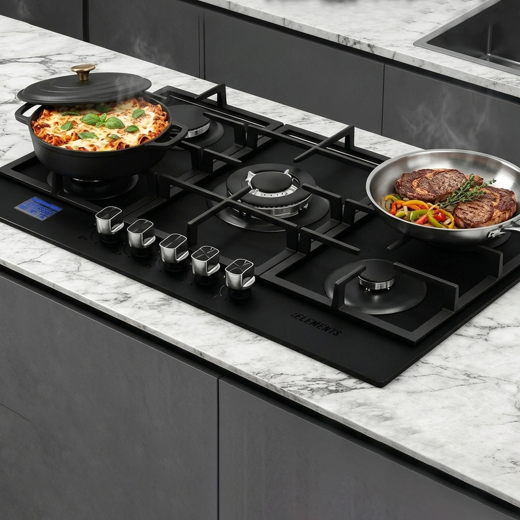 KB Elements 5-Burner Gas Hob & Cooktop – ELK76GH1