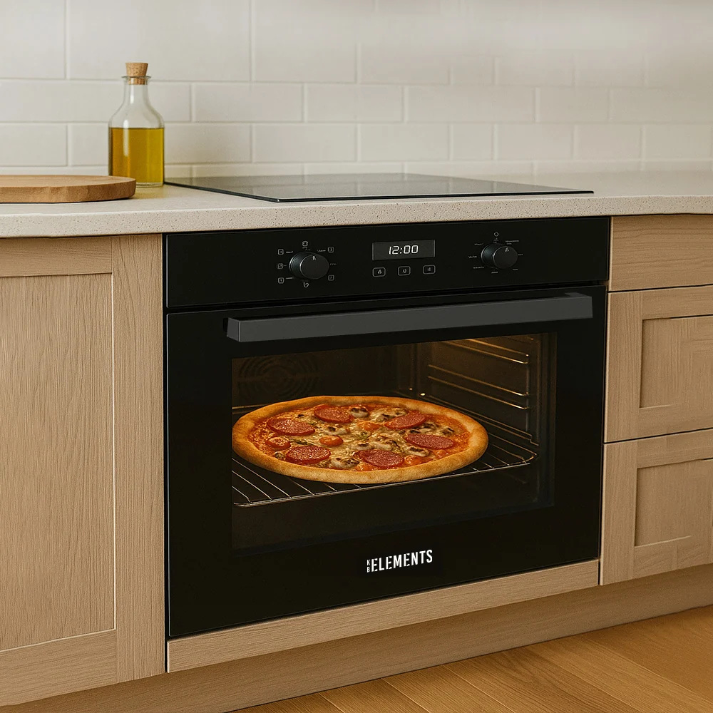 KB Elements 90cm Gas Built-In Oven, Black Glass – ELK90GV2