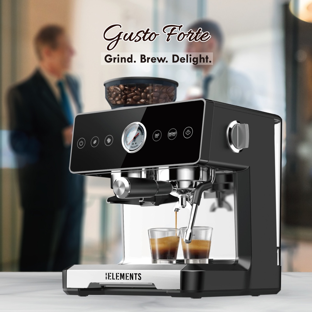 KB Elements Built-In Grinder Coffee Machine – ELK202CB