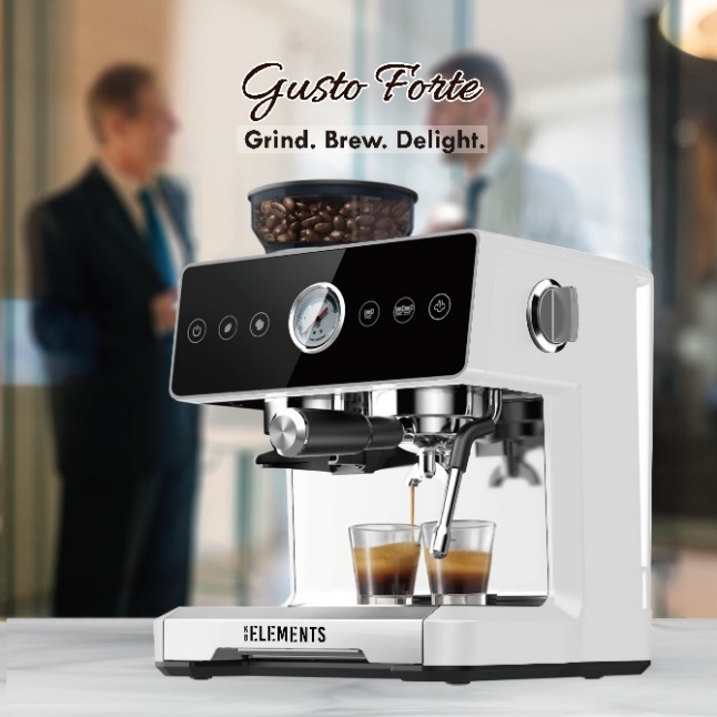 KB Elements Built-In Grinder Coffee Machine – ELK202CW