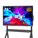 KB Elements 75" 4K UHD Interactive Display, Blue – ELT75P1DE