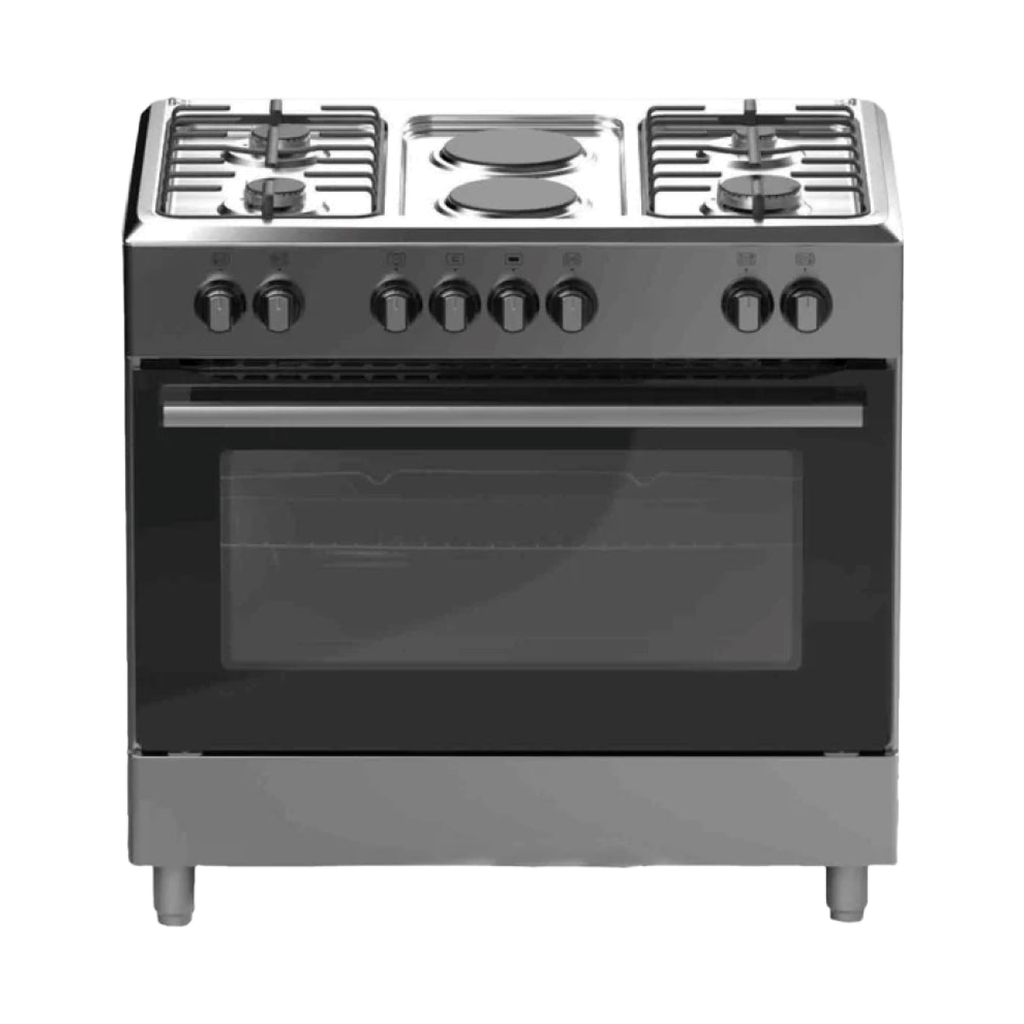 Midea 90cm Gas + Hotplates Freestanding Cooker – 36LMG6Y028