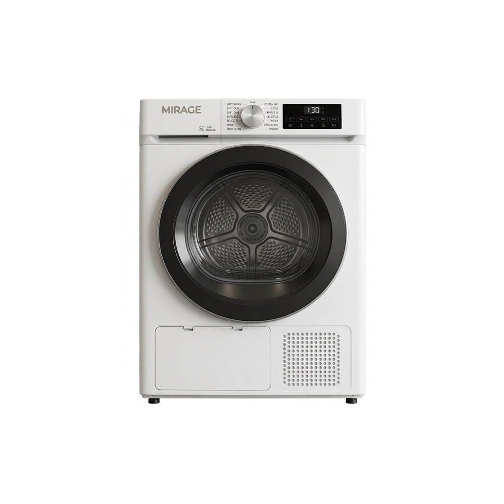 Mirage Heat Pump Inverter Tumble Dryer, White – DCR10INV-W