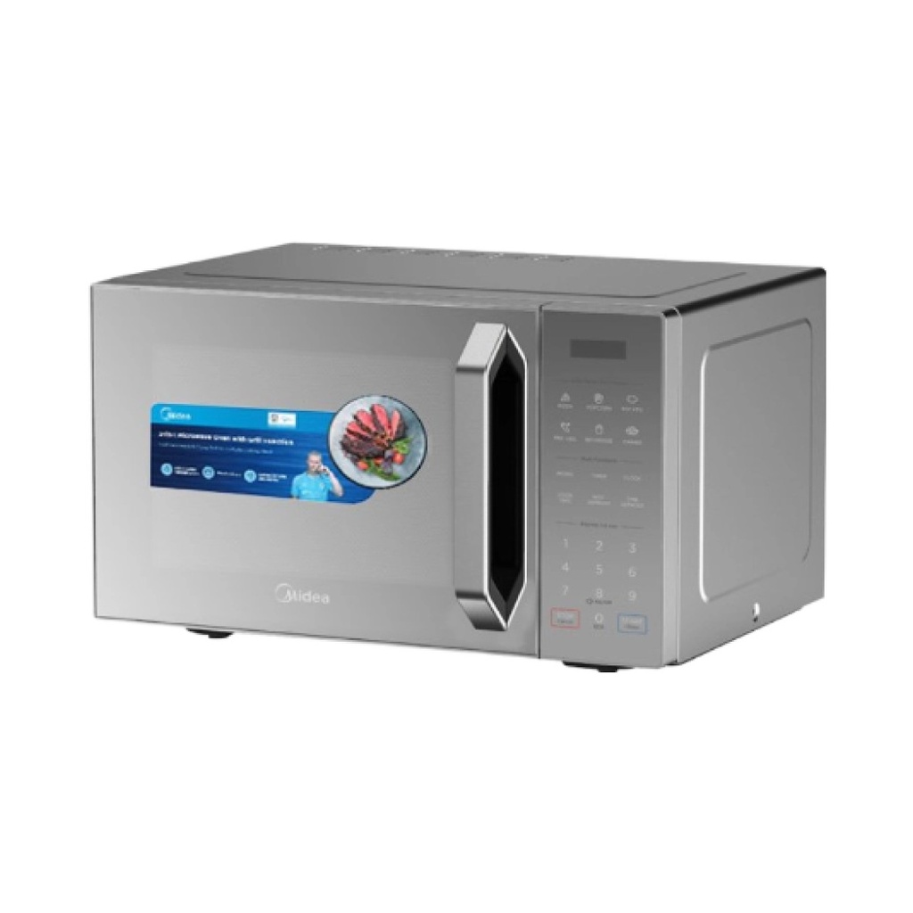 Midea 29L 900W Grill Microwave Oven, Silver – EG9P032MX-SVE
