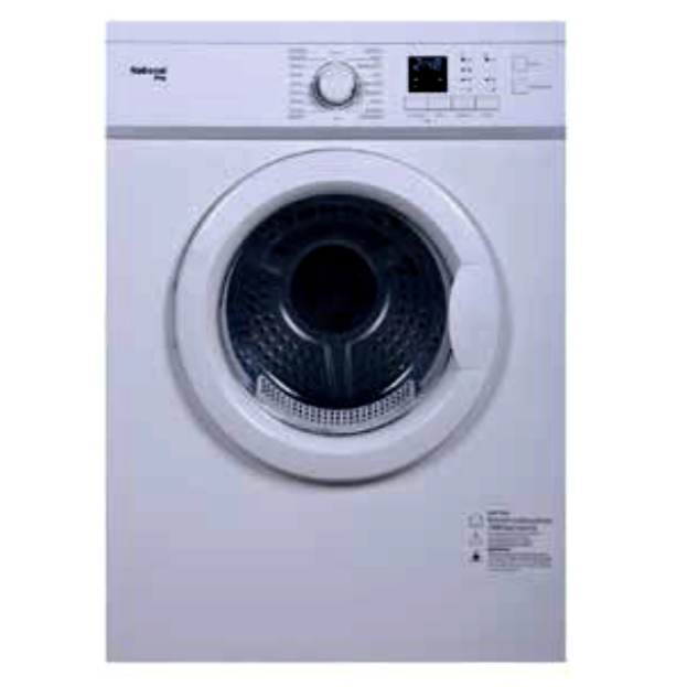 National Pro 8kg Tumble Dryer, Silver – DR801S